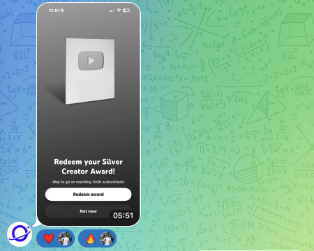 Ron's Silver Play Button