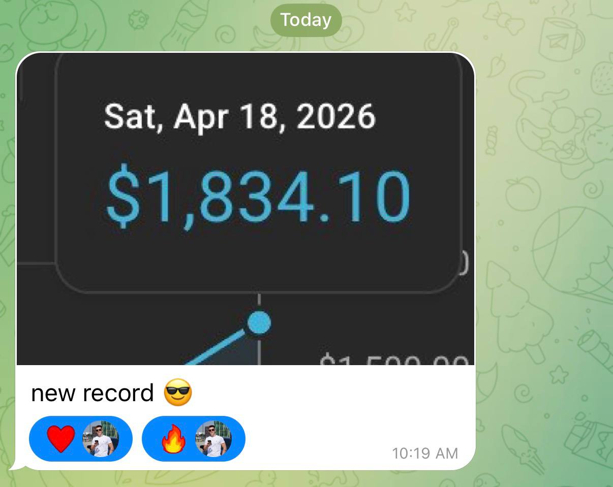 $1,834 single day revenue record